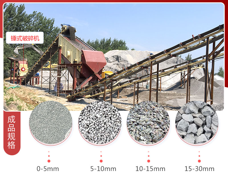 大型碎石機生產現(xiàn)場及成品展示